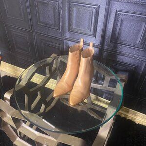 Matisse Tan Leather Pointed-Toe Ankle Booties – Size 10 – New